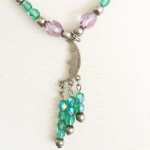 Sterling Silver Moon Necklace - Picture 4 of 5